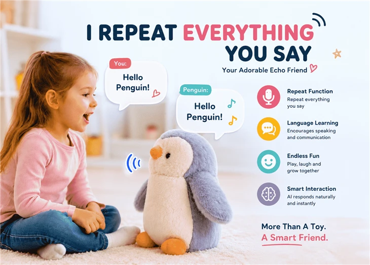AI Penguin Kid Story Machine Portable Story Player: AI Smart Interactive Plush Companion – Your Child’s Favorite Storytelling Buddy suppliers
