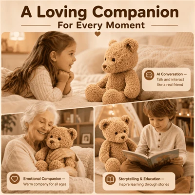 AI Talking Plush Toy Voice Interactive Companion - Early Education Dialogue Doll For Children high quality