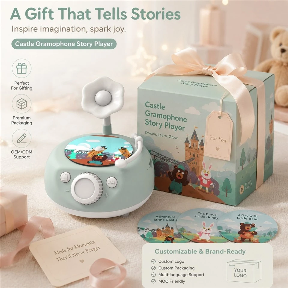 Castle Children's Phonograph – Slide In A Card And Raise The Drawbridge To Storyland factory