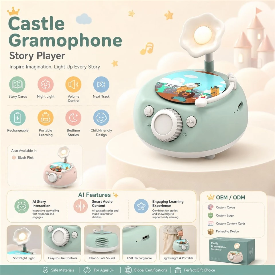 Castle Children's Phonograph – Slide In A Card And Raise The Drawbridge To Storyland