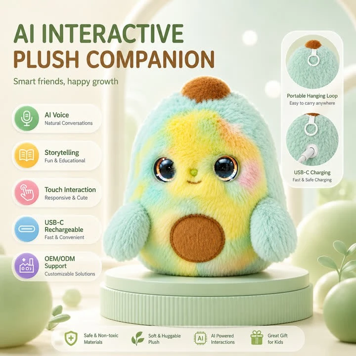 Custom AI Avocado Plush Toy Manufacturer suppliers