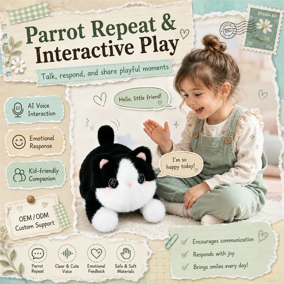 Custom AI Cat Plush Toy Manufacturer