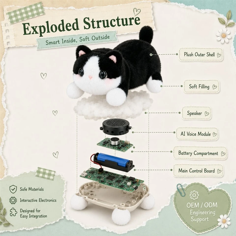 Custom AI Cat Plush Toy Manufacturer suppliers