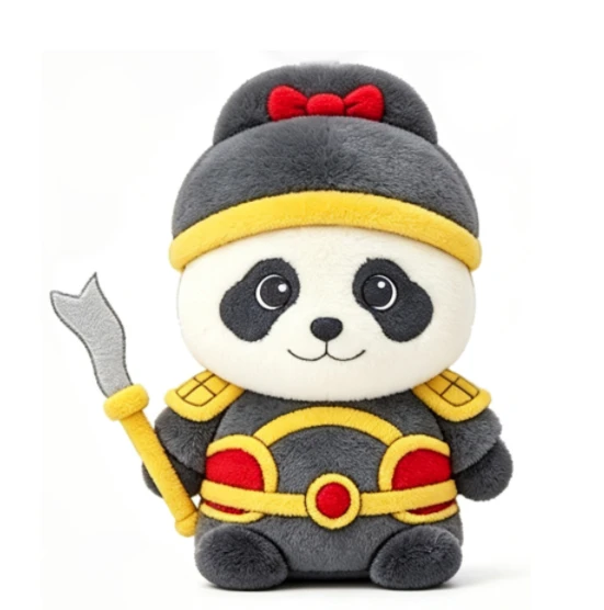 Custom Bosspanda Three Kingdoms Panda Plush For Cultural Gift Souvenirs factory