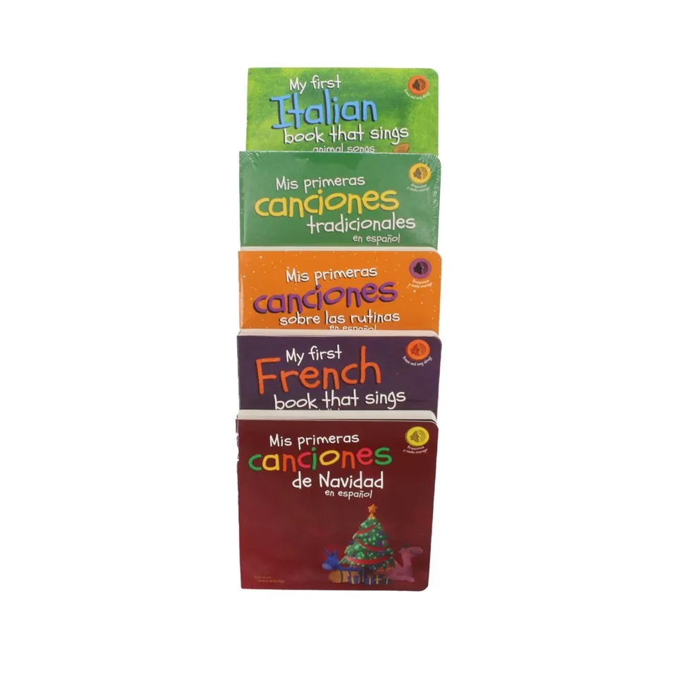 Custom Design Interactive English Learning Sound Book For Kids With Safe Play Features