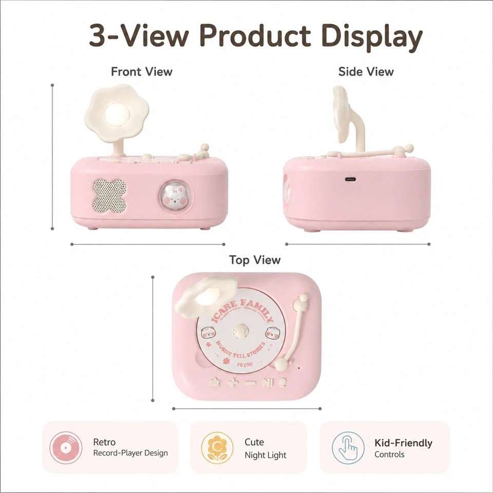 Custom Square Gramophone Story Player Manufacturer high quality
