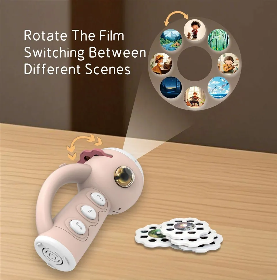 Kids Educational Flashlight Story Projector For Toddlers With Music Stories Songs And Filmstrips suppliers