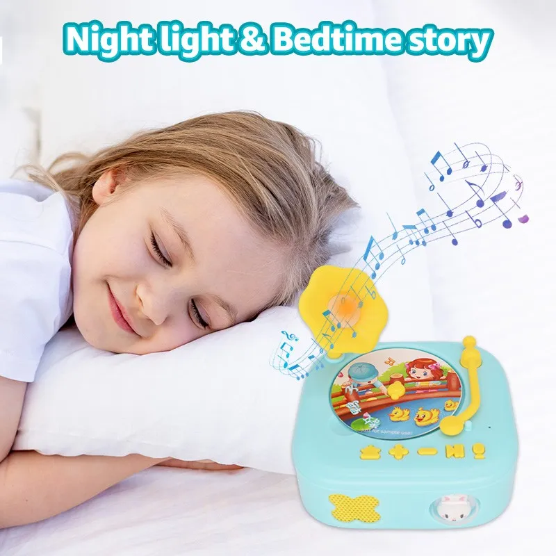Kids Educational Music Player Learning Flashcards Toy With Night Light Volume Control Safe Non Toxic manufacturers