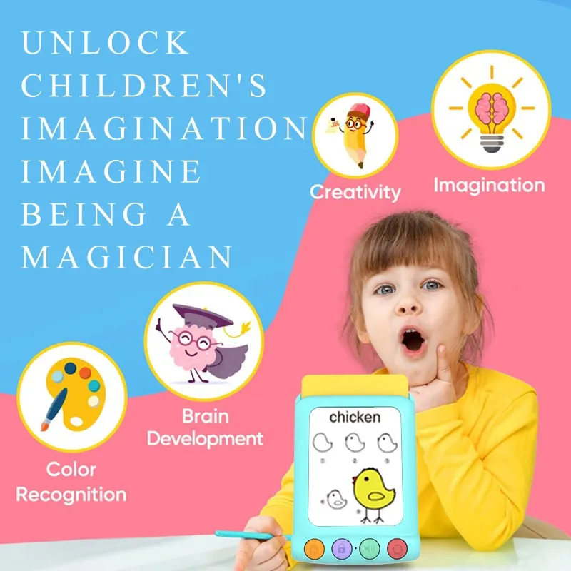 Kids Tracing Card Drawing Board Screen Free Preschool Art Learning Tool suppliers