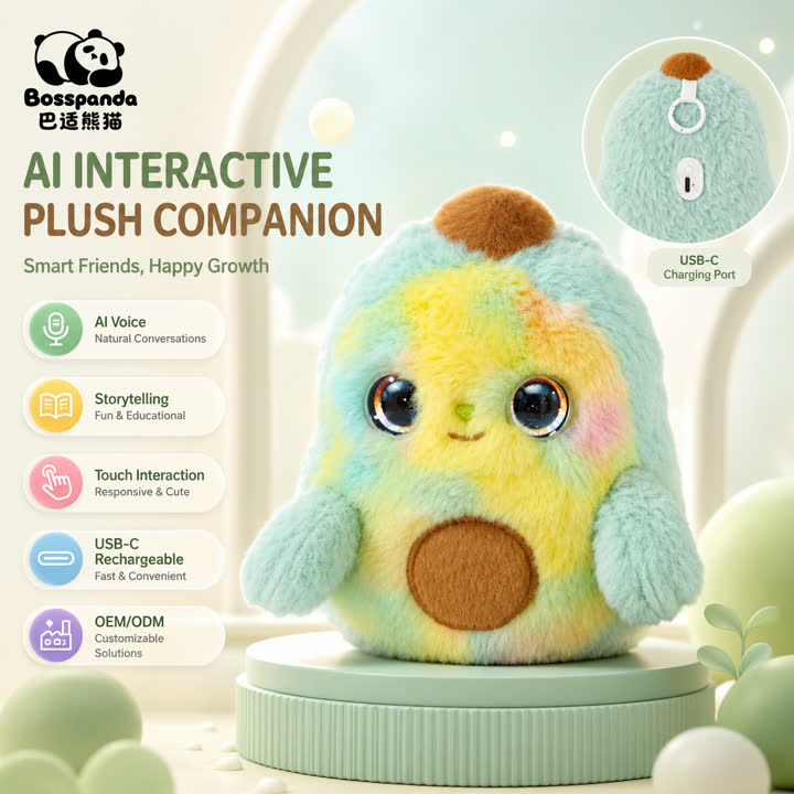 AI interactive avocado plush product overview AI interactive avocado plush product overview
