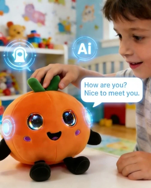 Children's Emotional AI-Eyed Stuffed Toys