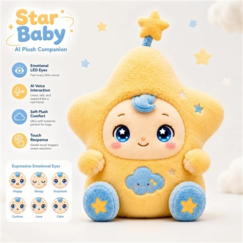 The Screen-Free Star Companion Moves From Render To Product Brief