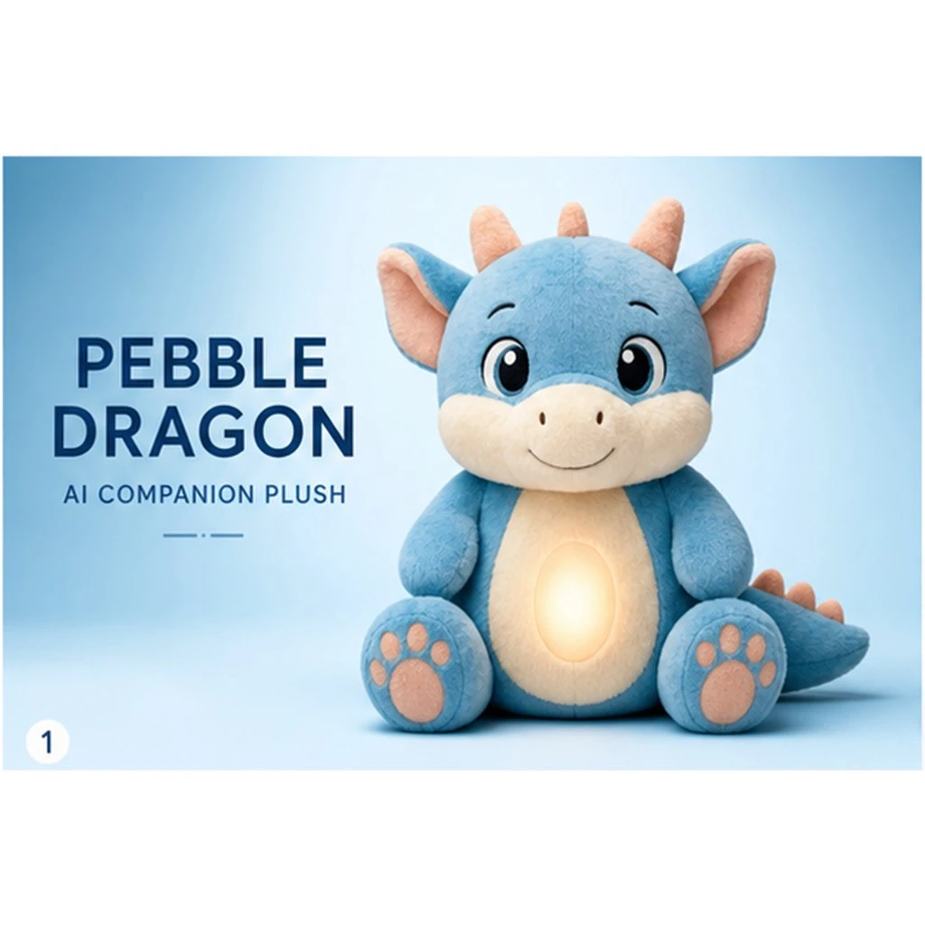Pebble Dragon character board showing proposed companion plush direction Pebble Dragon character board showing proposed companion plush direction