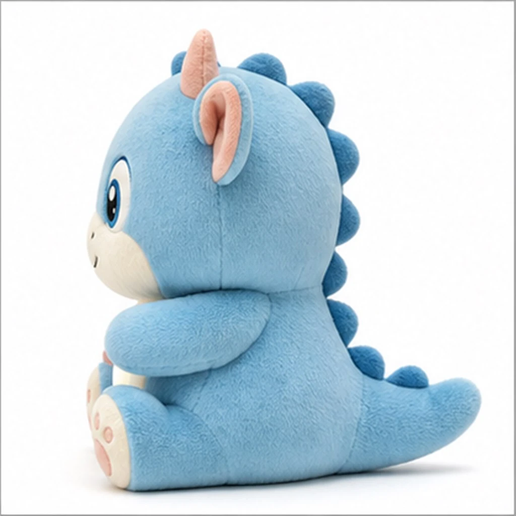 Right profile of blue dragon showing arm body and back spines Right profile of blue dragon showing arm body and back spines
