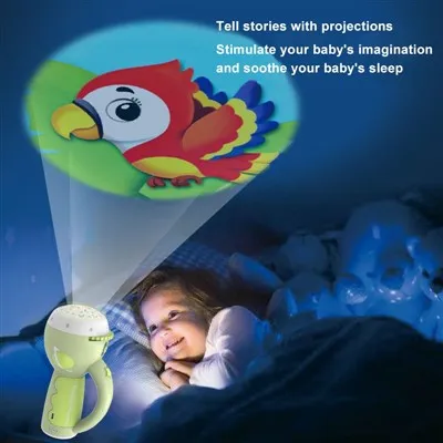 3-in-1 Early Education Story Projector : Flashlight + Projector + Night Light (Ages 0-10)