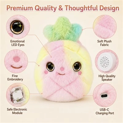 Screen Free Educational Toy Multi Sensory Learning Plush No Screen AI