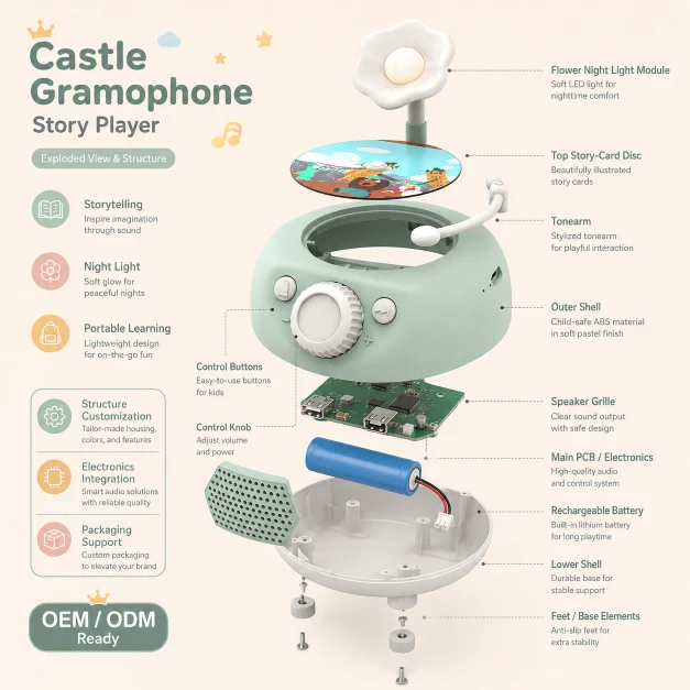Story Music Player, Interactive Learning Toy, Educational Music Player factory