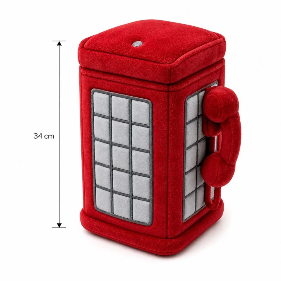 Custom Vintage Telephone Booth Plush OEM Manufacturer price
